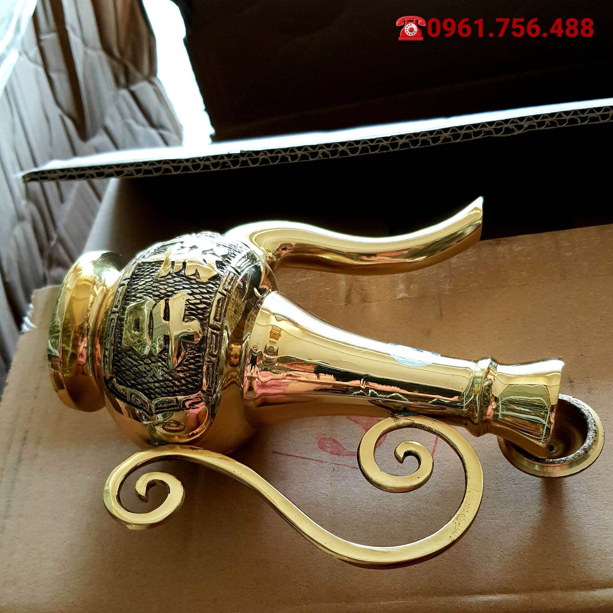 Ấm trà đồng vàng nguyên chất
