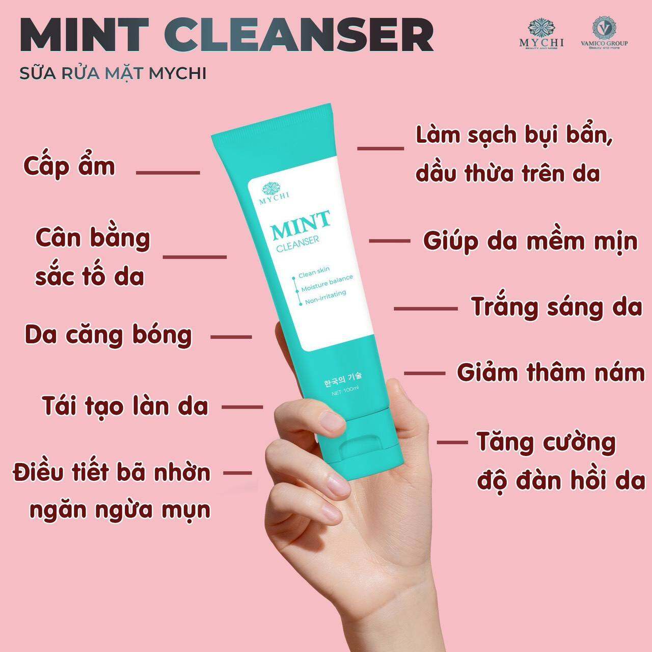 Sữa Rửa Mặt MyChy của Thảo Mộc 37  Không Chất Tạo Bọt Kháng Viêm Giảm Mụn Se Khít Lỗ Chân Lông