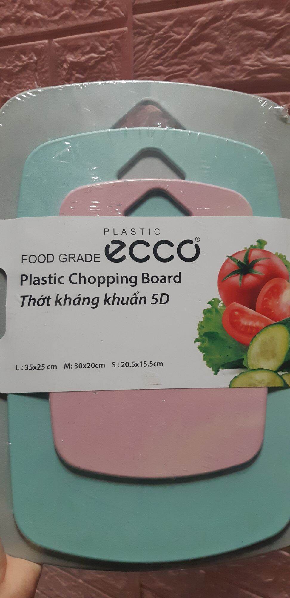 Bộ 3 Thớt Nhựa Kháng Khuẩn 5D.