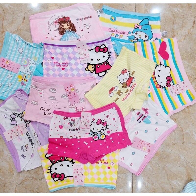 Quần chip đùi cotton cho bé gái