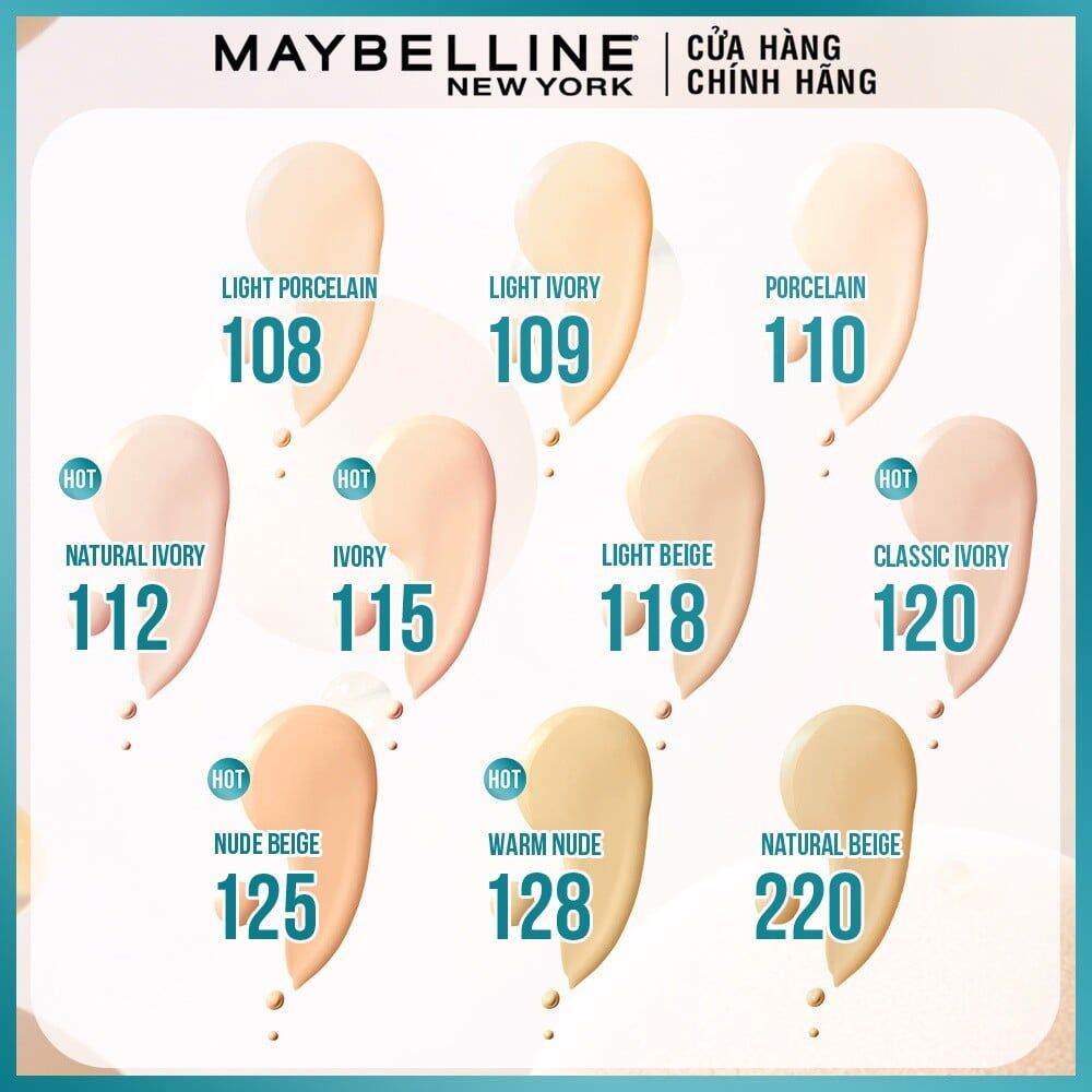 Kem nền maybelline fit me matte + poreless spf22 - tone 103, 110, 120