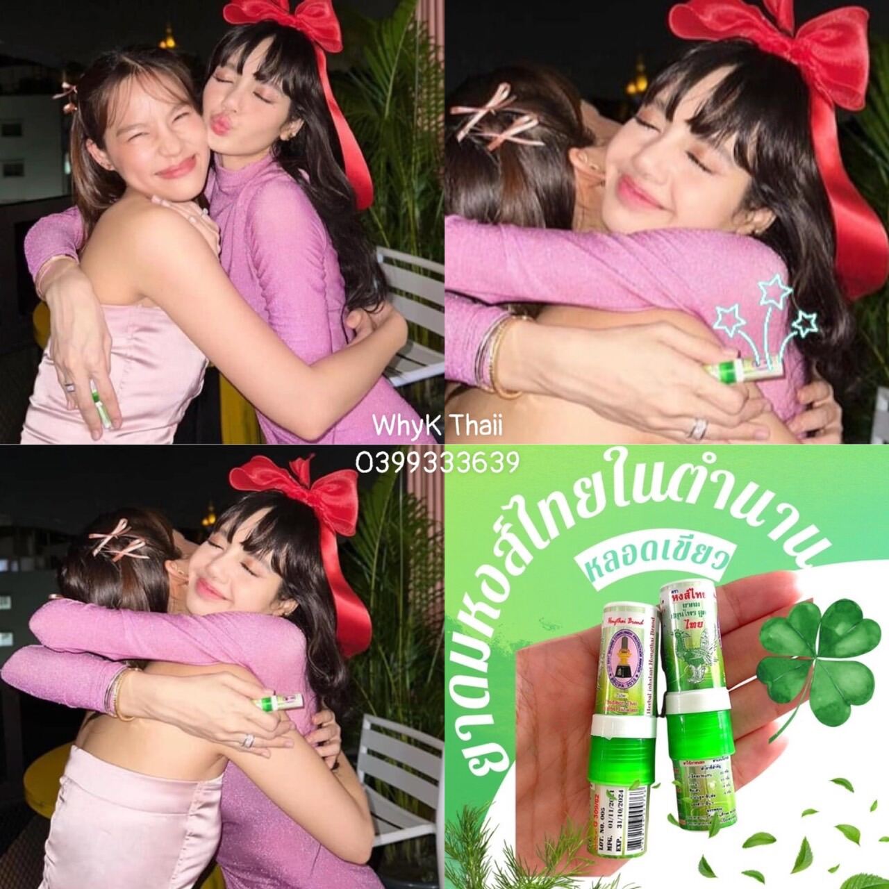 Ống hít mũi Lisa BlackPink Hong Thai Thái Lan Chính Hãng Date Mới HongThai