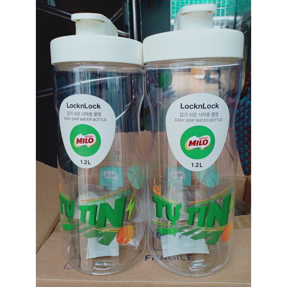 Bình nước nhựa lock & lock 1.2 lít milo