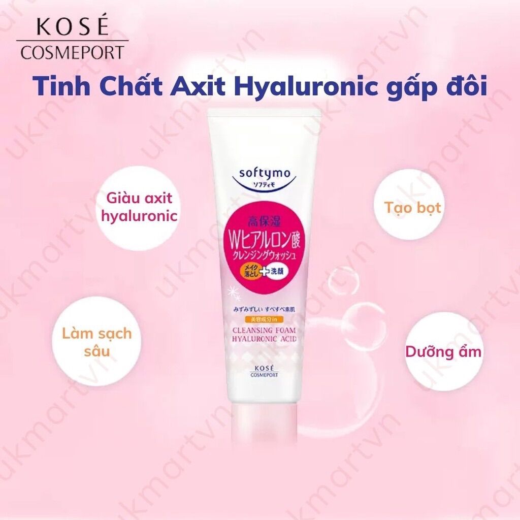Sữa rửa mặt Kose Softymo Nhật Bản 190g