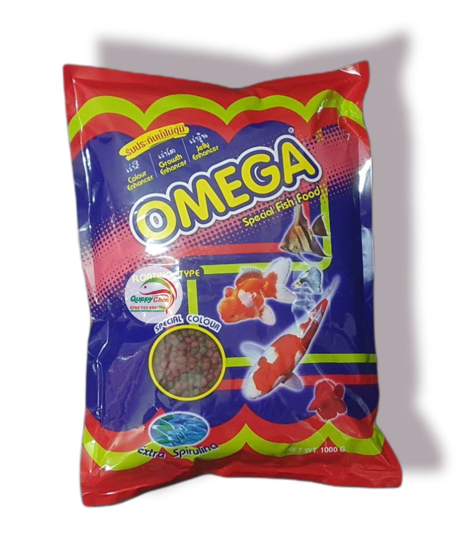 Cám Omega 500Gram - 1Kg Hạt Vừa Cho Cá Cảnh