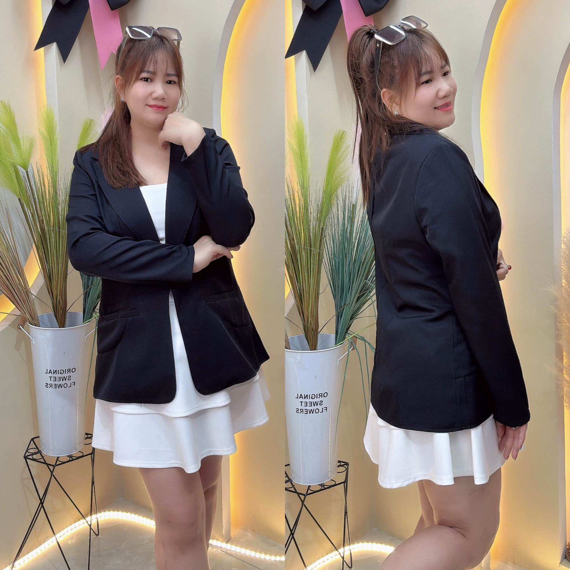 Áo Blazer Bigsize nữ 60kg đến 95kg(áo khoác Vest)