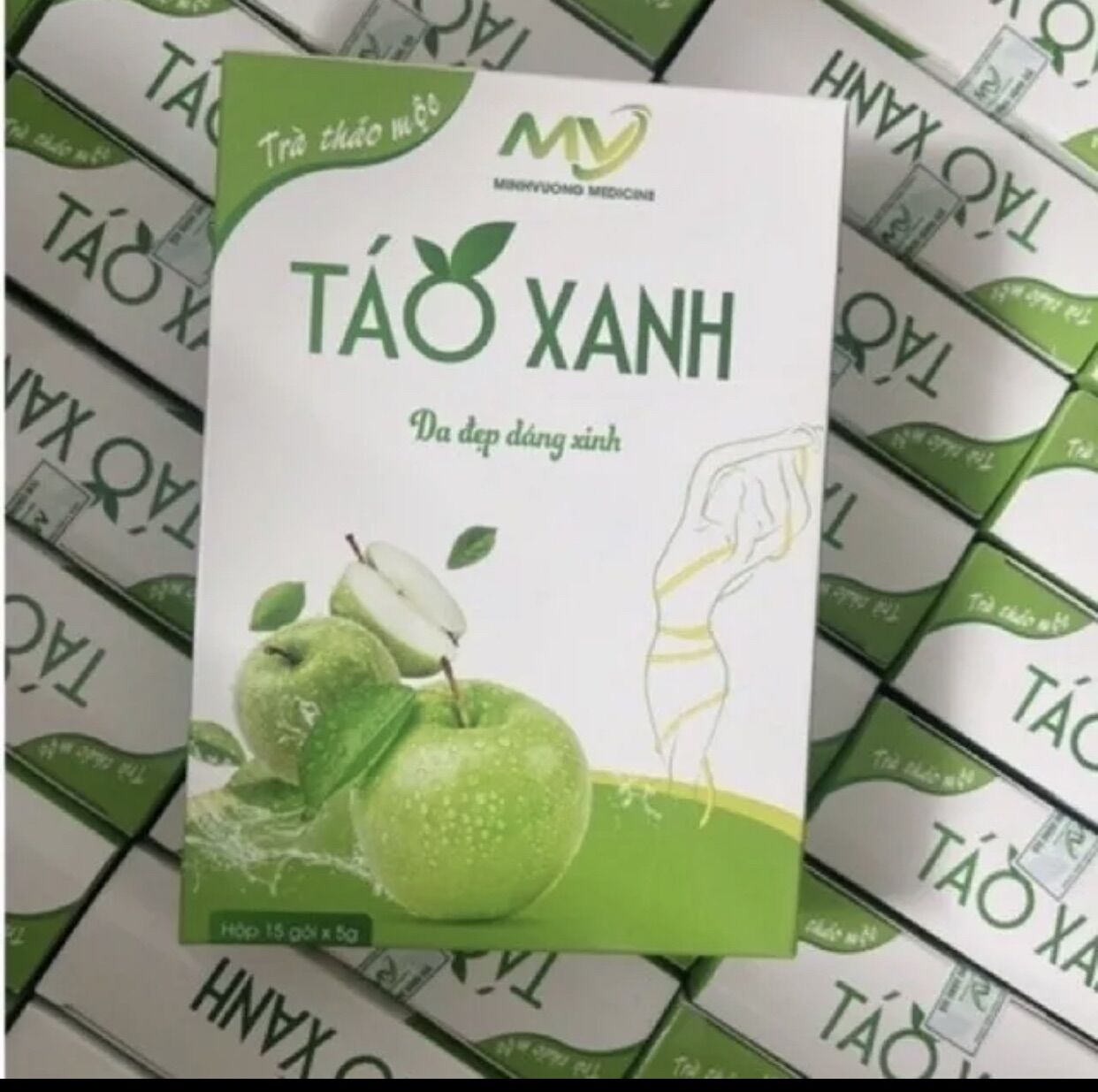 [Combo 3 hộp] Trà Táo Xanh giảm cân thải độc thải mỡ