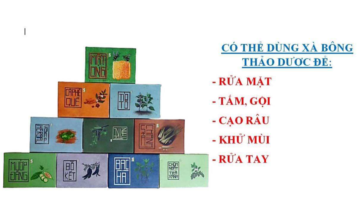 Xà bông tắm thảo dược từ thiên nhiên