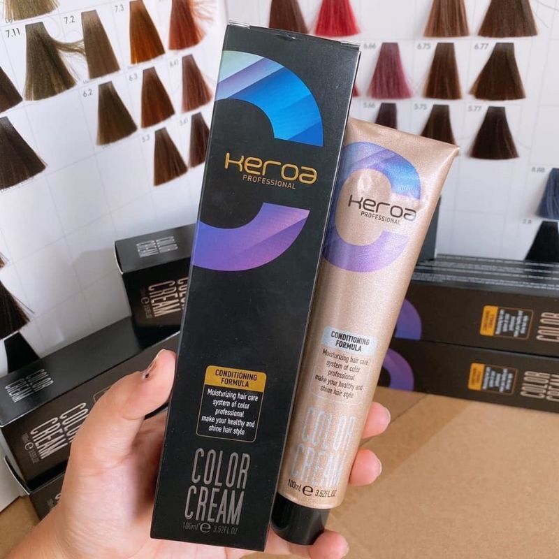 [HCM]*tặng kèm oxy * MÀU NHUỘM TÍM ĐỎ KEROA 100ml