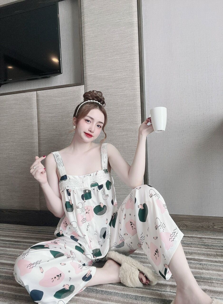 Bộ lụa mặc nhà siêu xinh