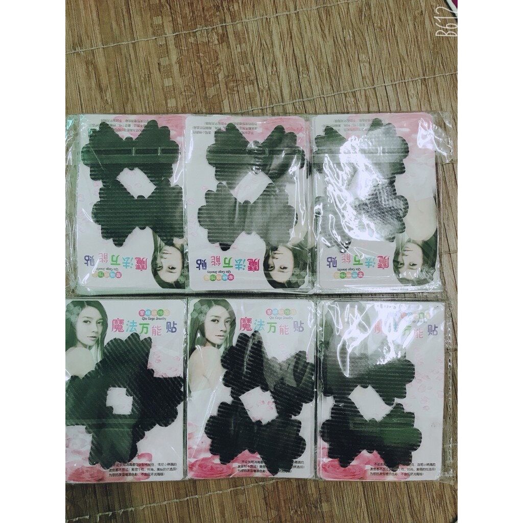 Combo 2 miếng dán tóc mái màu đen (size nhỏ 4.5×7cm)