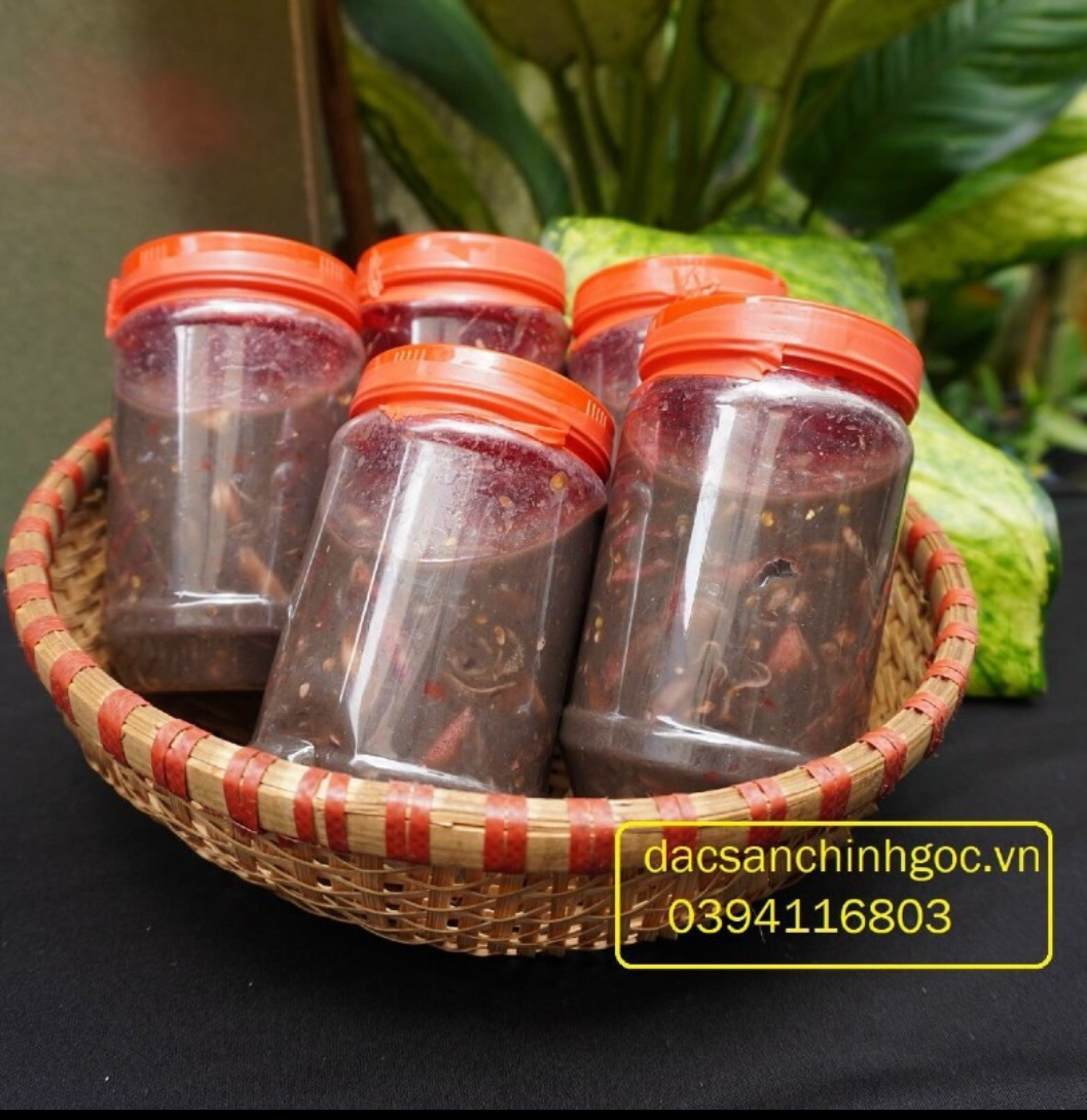 1 hủ mắm mực đặc sản bình định(1 hủ 500gram )