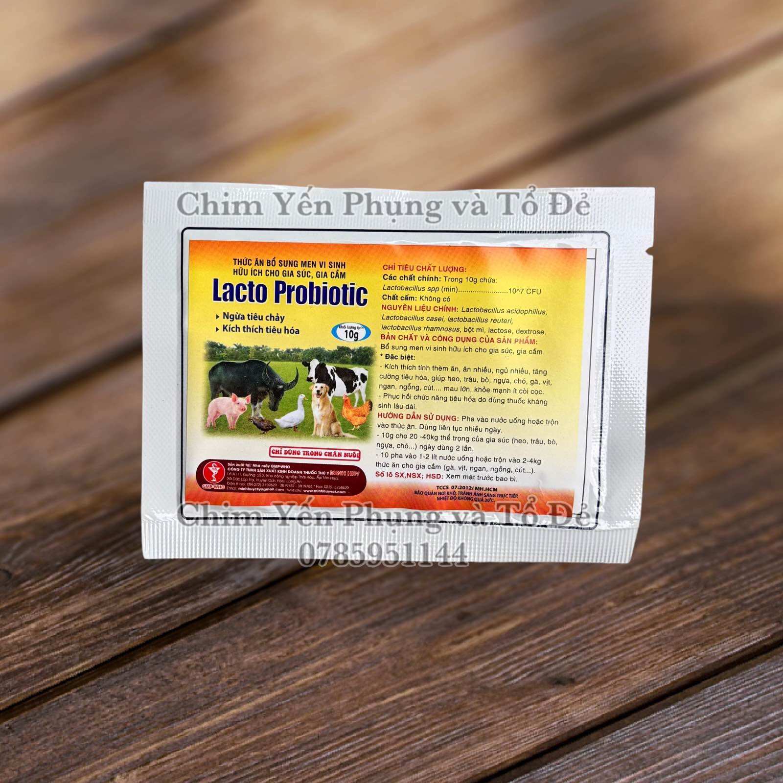 Lacto probiotic -bổ sung men vi sinh có lợi cho vật nuôi