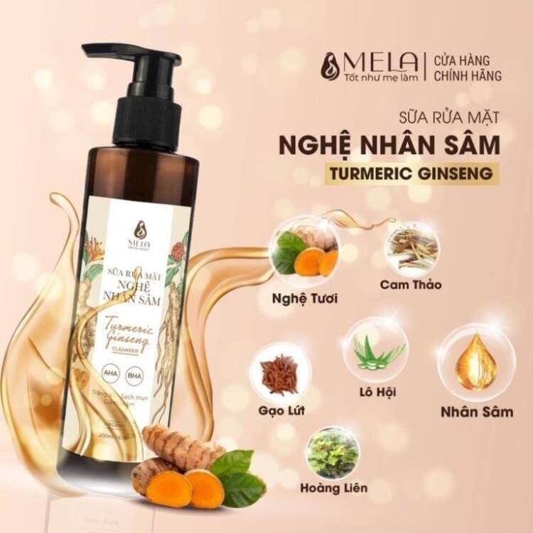 Giá Sale Sữa rửa mặt nghệ nhân sâm Mela [ Hàng chuẩn ]