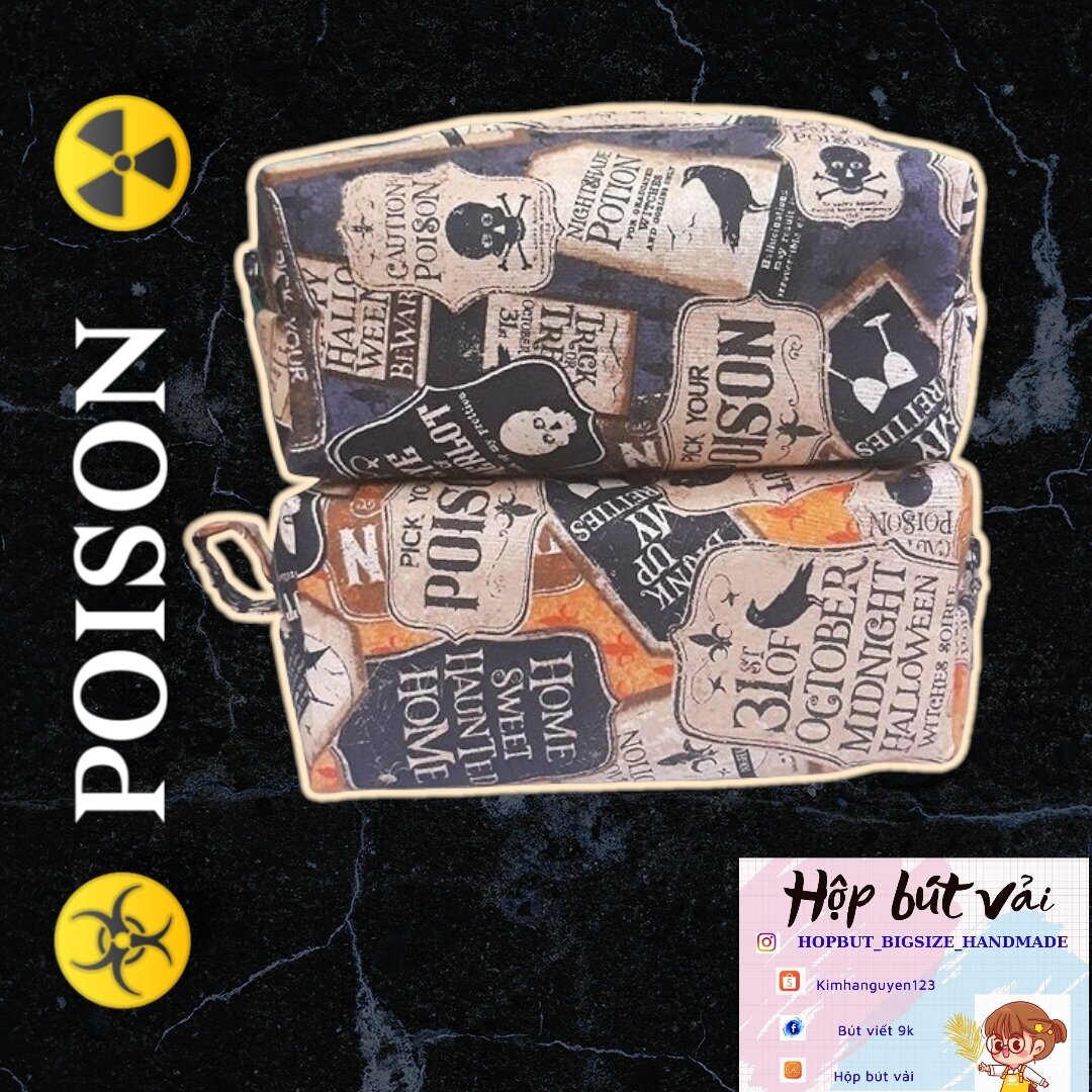 Hộp bút vải poison