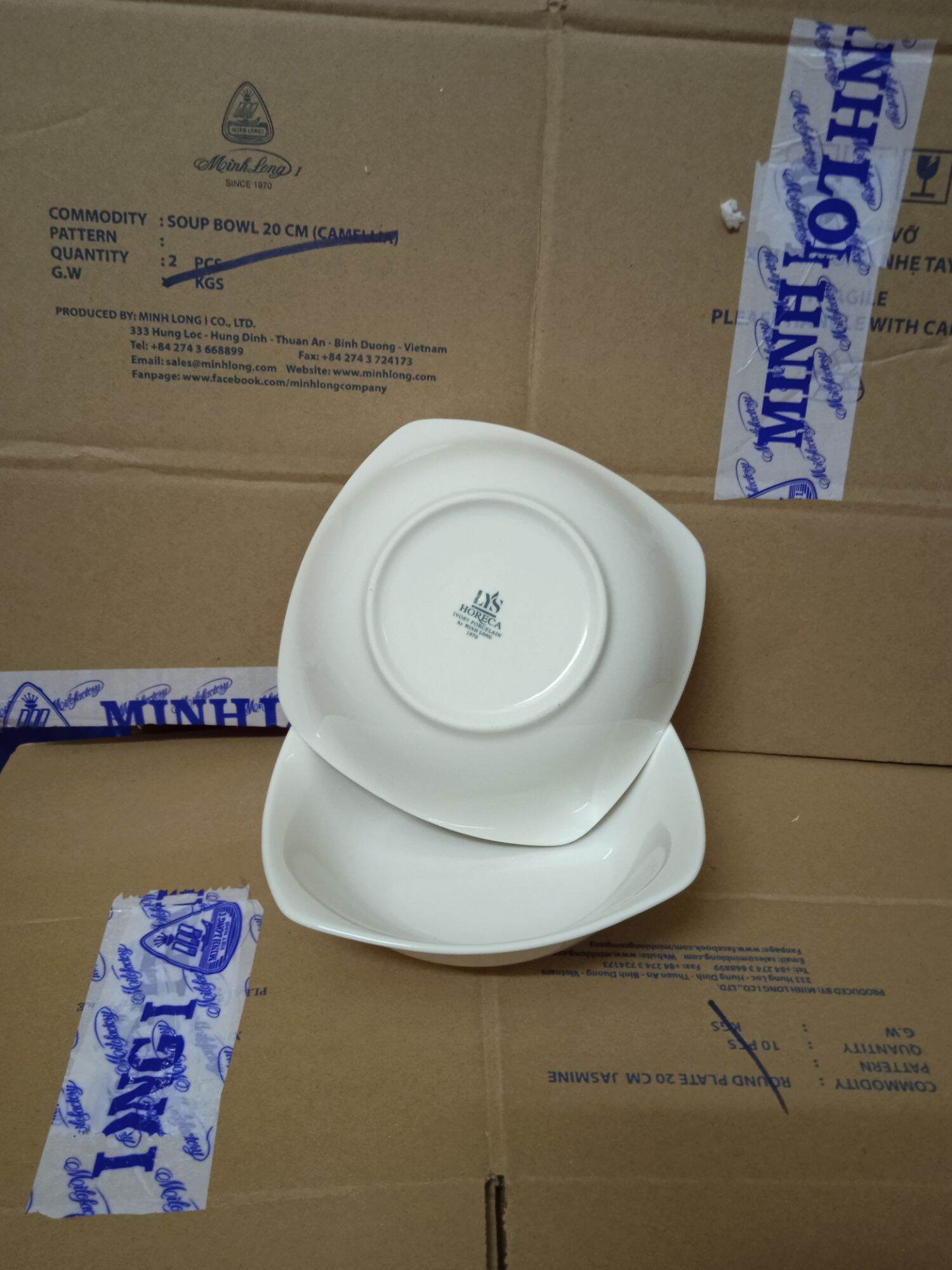 Tô vuông thấp Minh Long Jasmine Ly's Horeca 14 cm