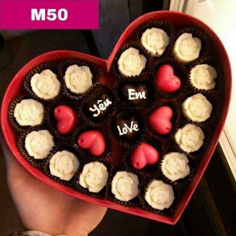 25 viên socola valentine theo yêu cầu