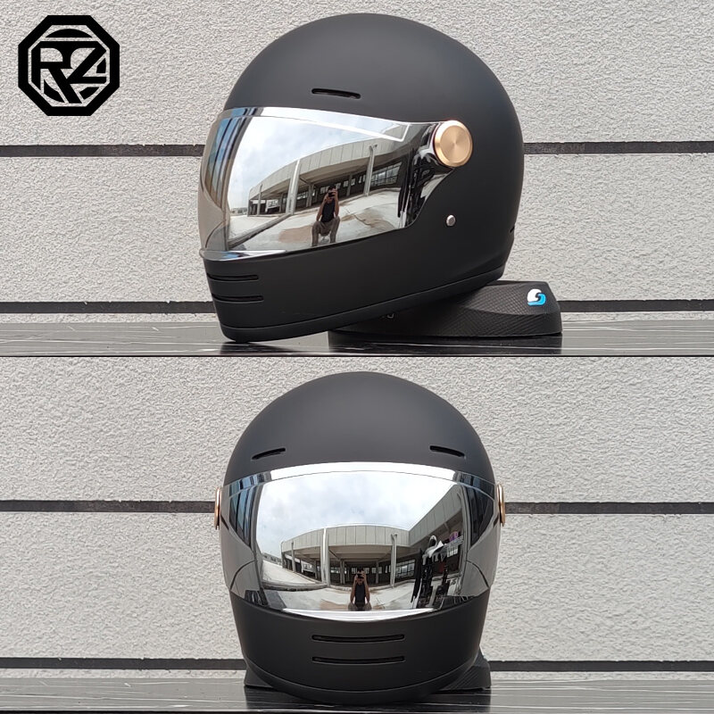 ORZ | Mũ Bảo Hiểm Đầy Đủ Phong Cách Retro Có Bluetooth Cho Bốn Mùa