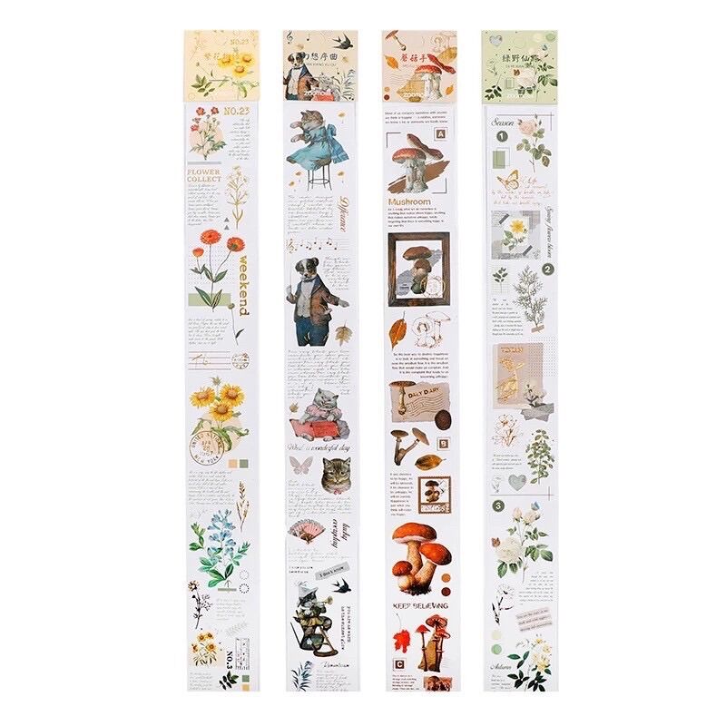 Dây stickers trang trí kiểu cổ điển vintage DIY