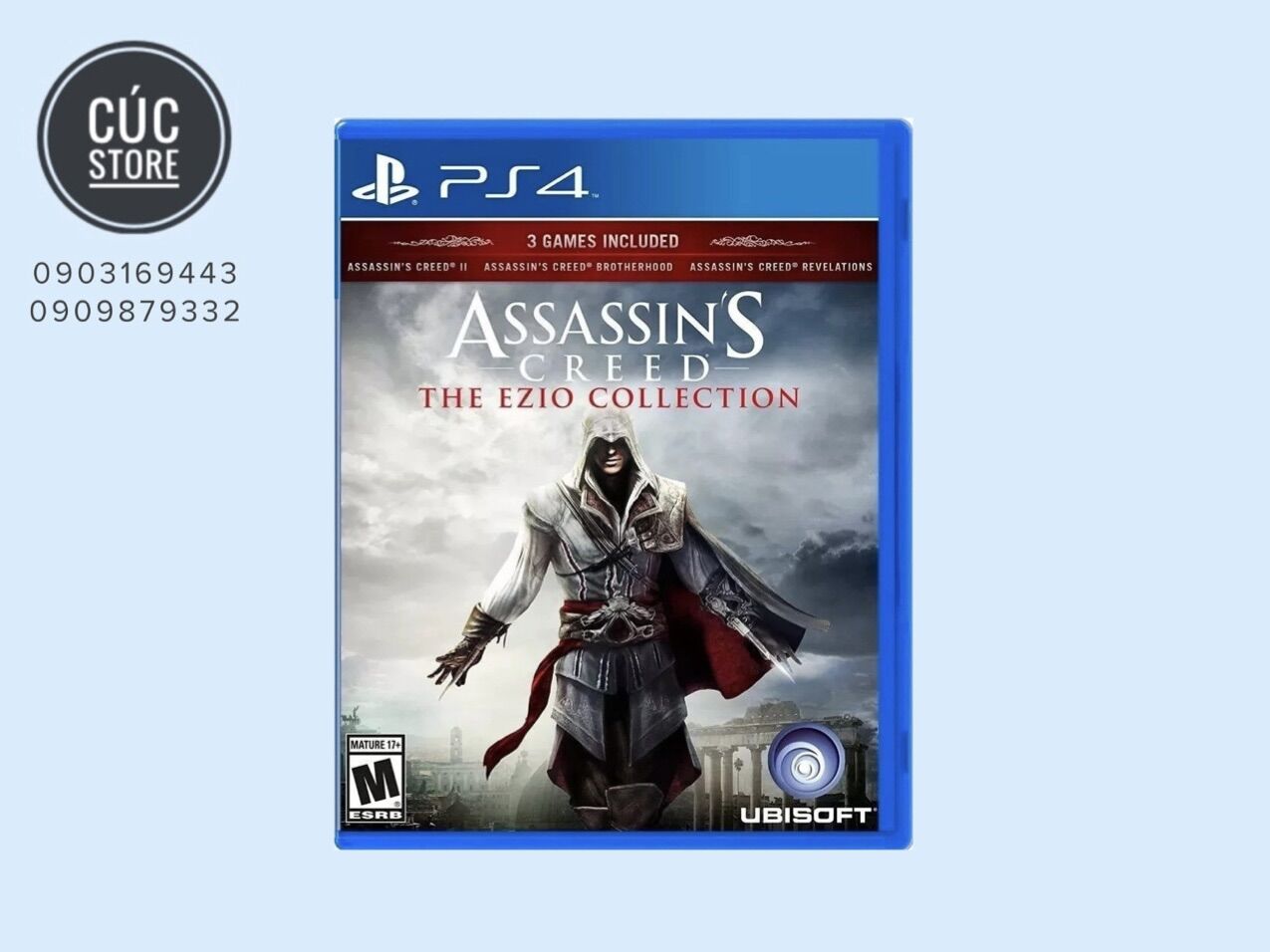Đĩa chơi game PS4: Assassin's Creed: The Ezio Collection
