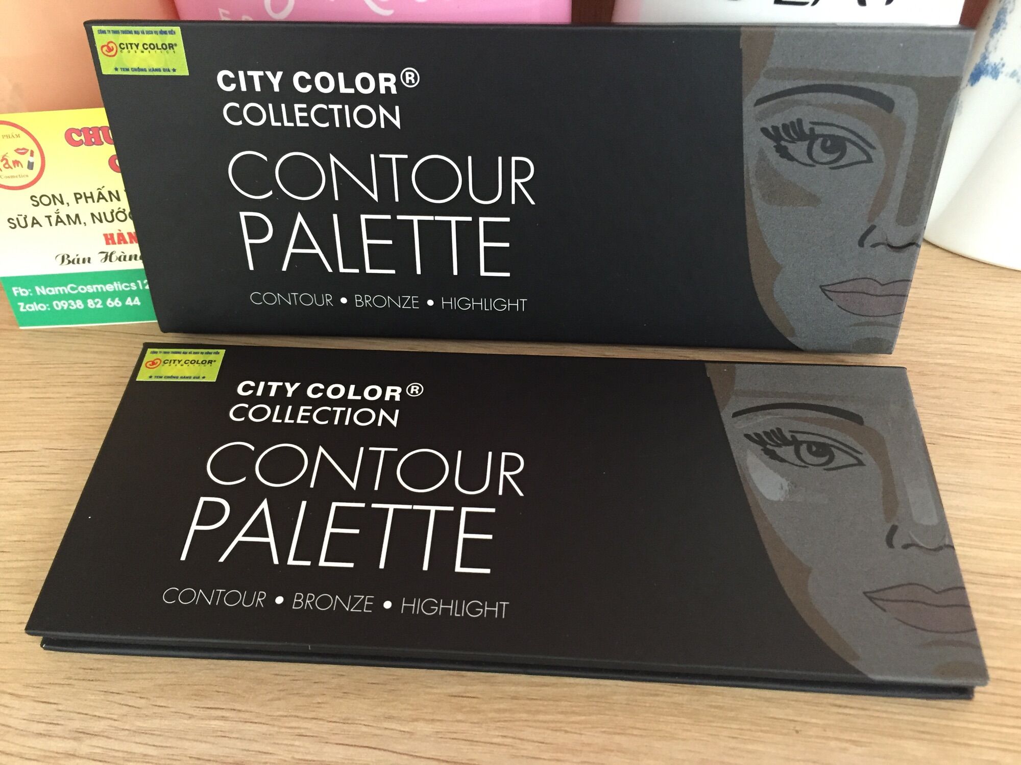 Bảng phấn tạo khối và Highlight, che khuyết điểm CITY COLOR