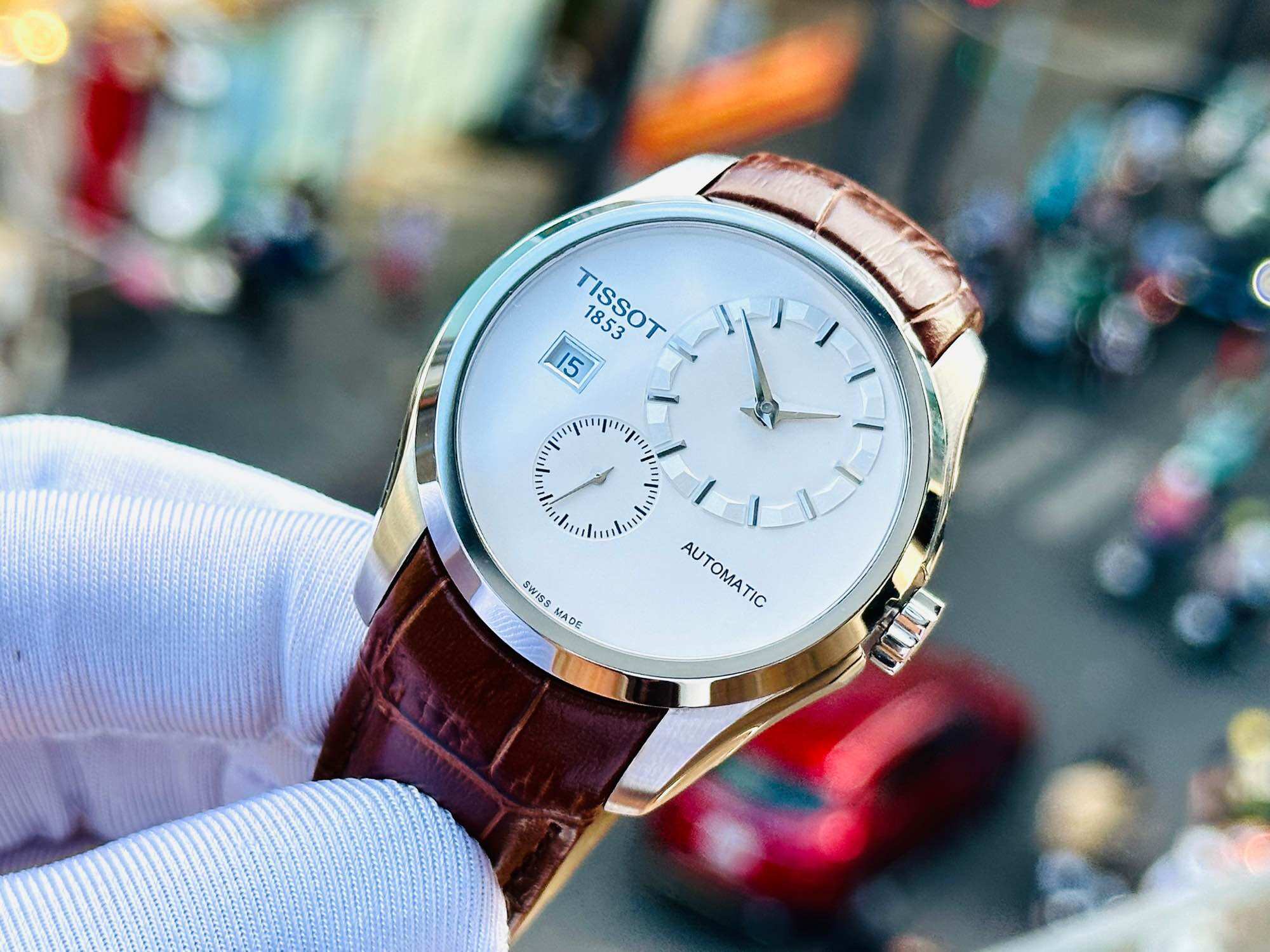 [Tặng Gói Bảo Hàng Vàng] ĐỒNG HỒ NAM CHÍNH HÃNG Tissot Couturier White Dial T035.428.16.031.00