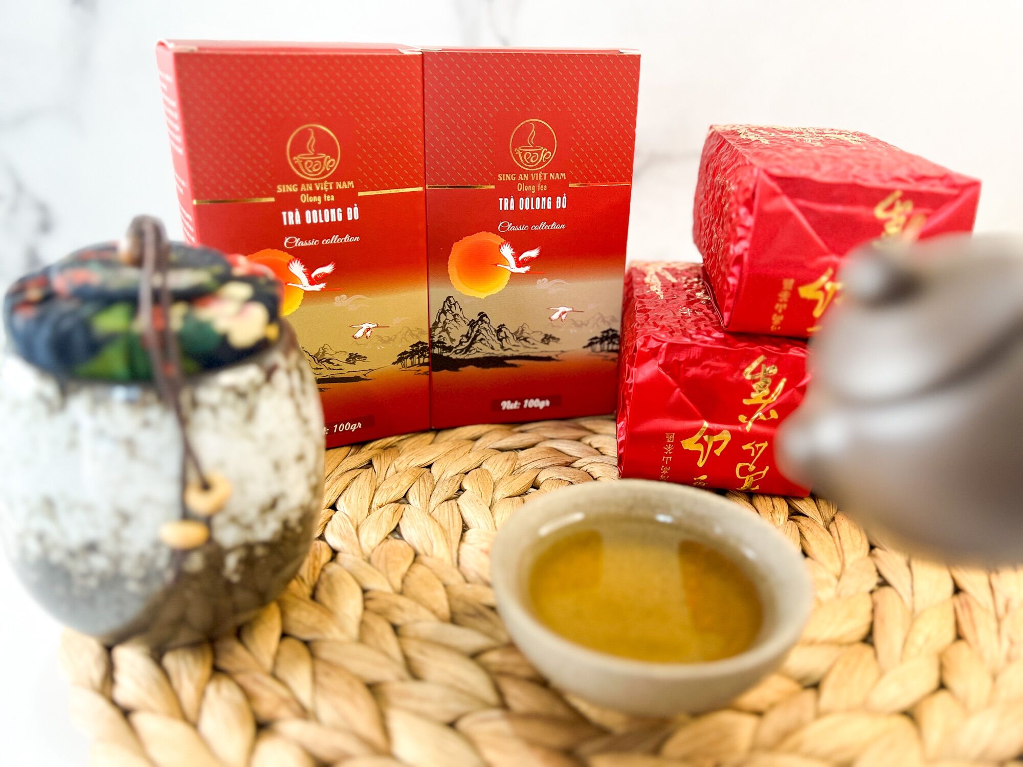 TRÀ OLONG ĐỎ SING AN ( Hộp 100gr)
