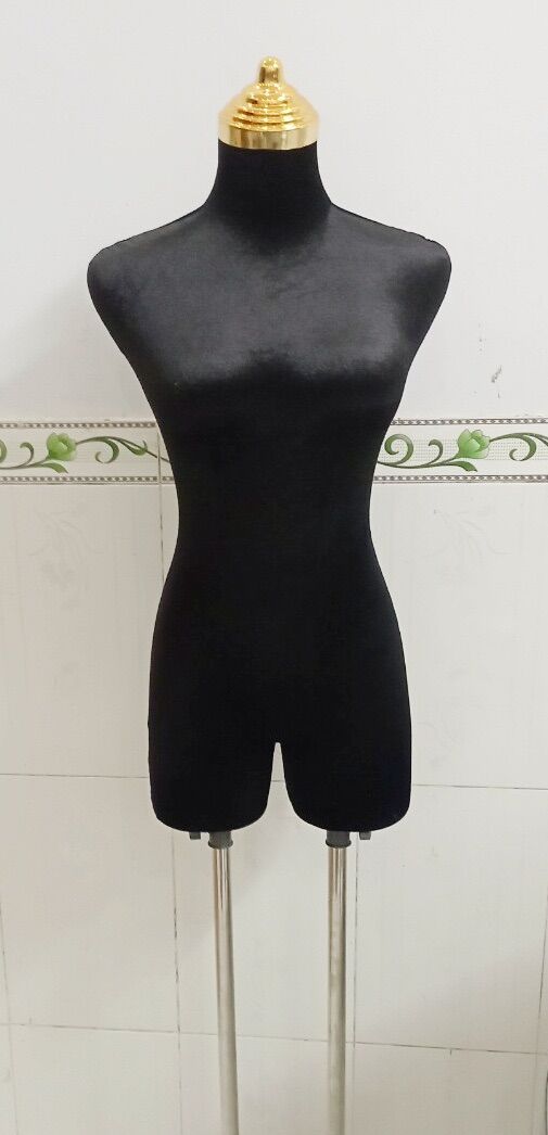 Manocanh nhung nữ đầu mạ vàng size S