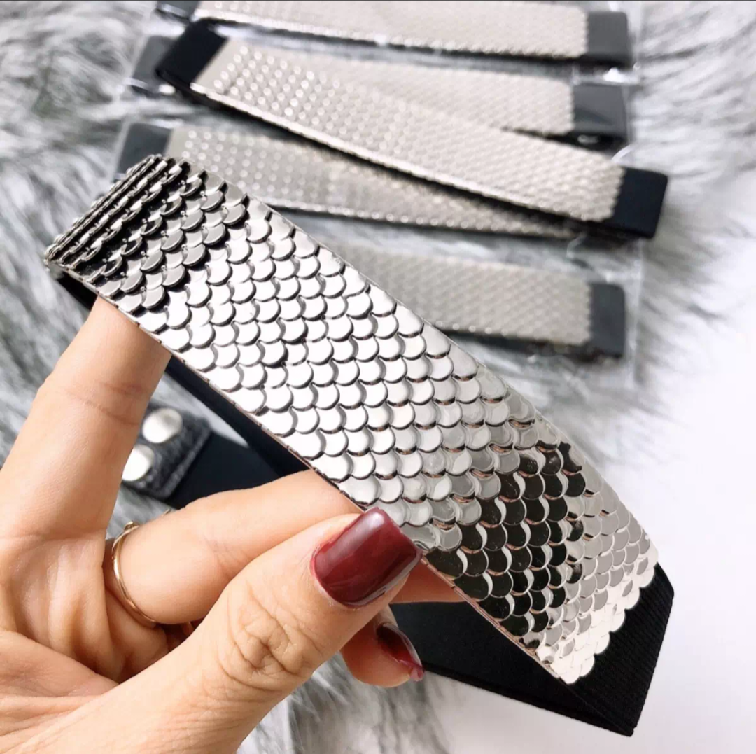 [HCM]Thắt lưng nữ thiết kế vảy cá bản 4,5 cm-PK181