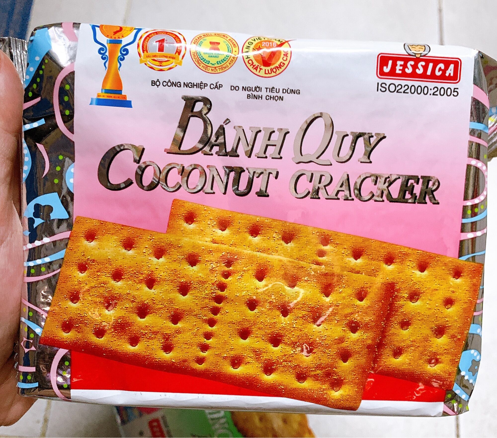 Bánh quy Coconut Jessica vuông