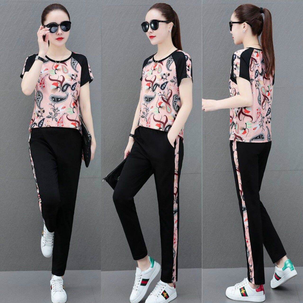 Sét bộ đồ nữ phối họa tiết long phụng cao cấp