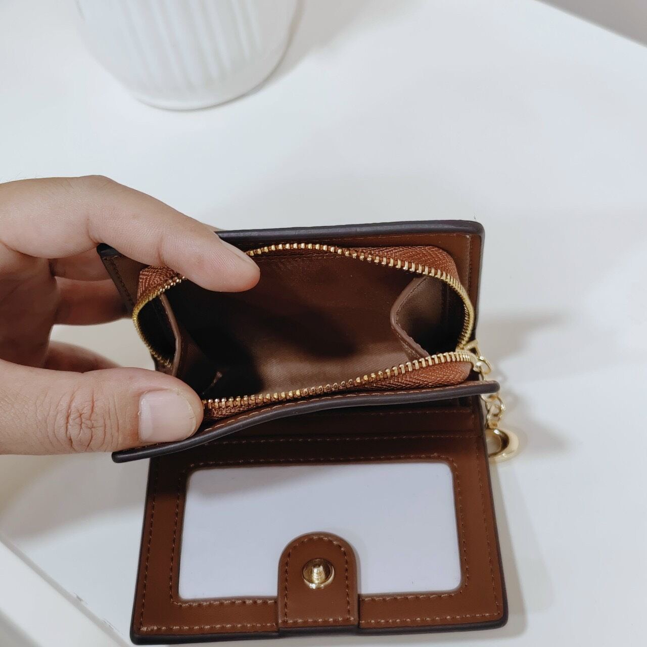 VÍ C🅾️ACH - Snap Wallet họa tiết siêu đẹp