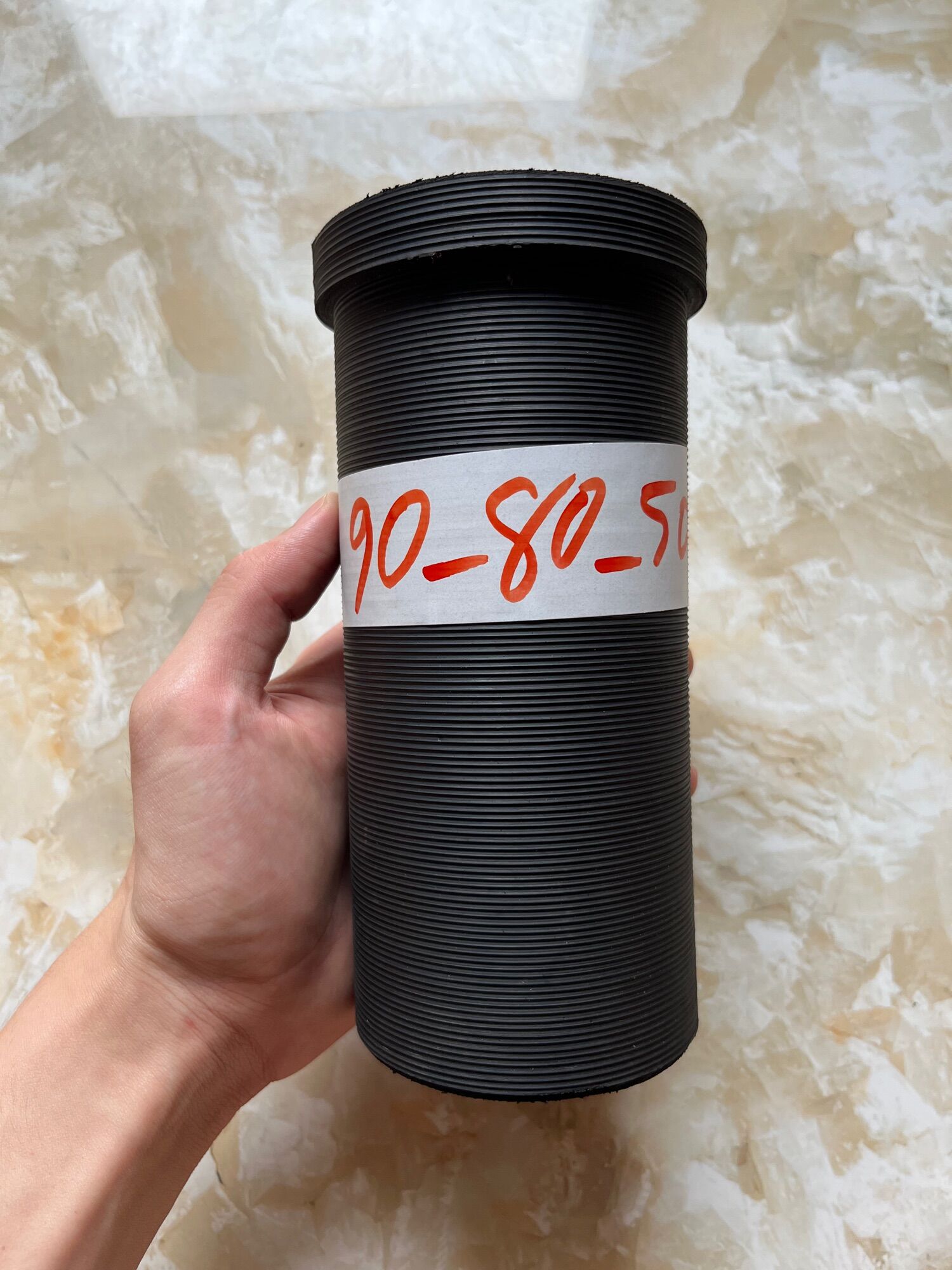 Bạc cao su đóng láp máy đuôi tôm ống 90 ống cao su lap máy