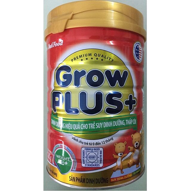 Sữa bột Nutifood Grow Plus+ cho trẻ dưới 1 tuổi