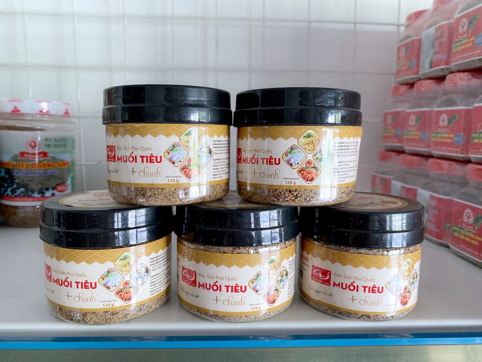 5 hũ muối tiêu chanh Sáng Lợi(120g)