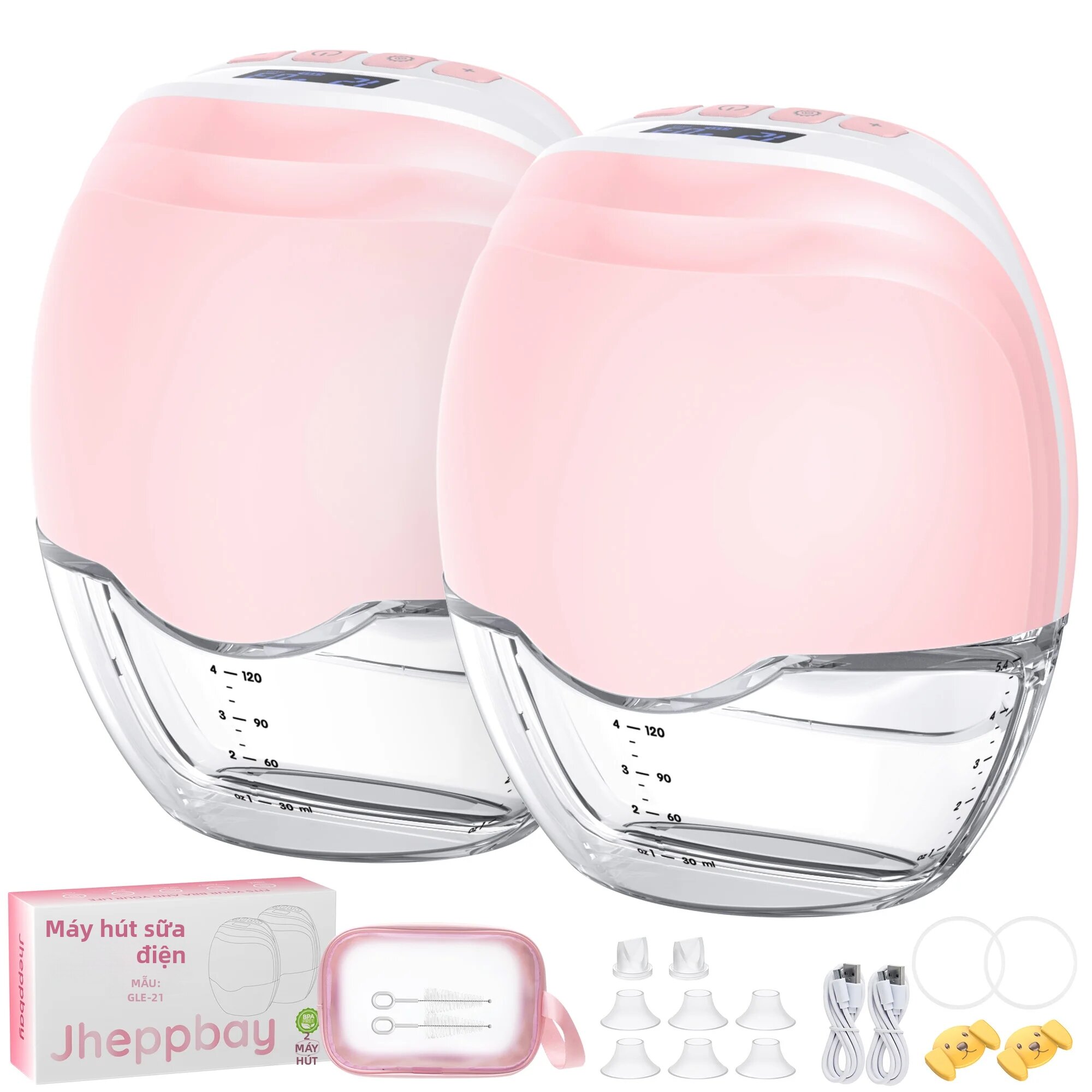 Máy Hút Sữa Điện Cầm Tay Không Dây Di Động 3 Chế Độ 12 Mức Độ Tiếng Ồn Thấp Chất Liệu Silicon Không Chứa BPA Dành Cho Bà Mẹ Đang Cho Con Bú