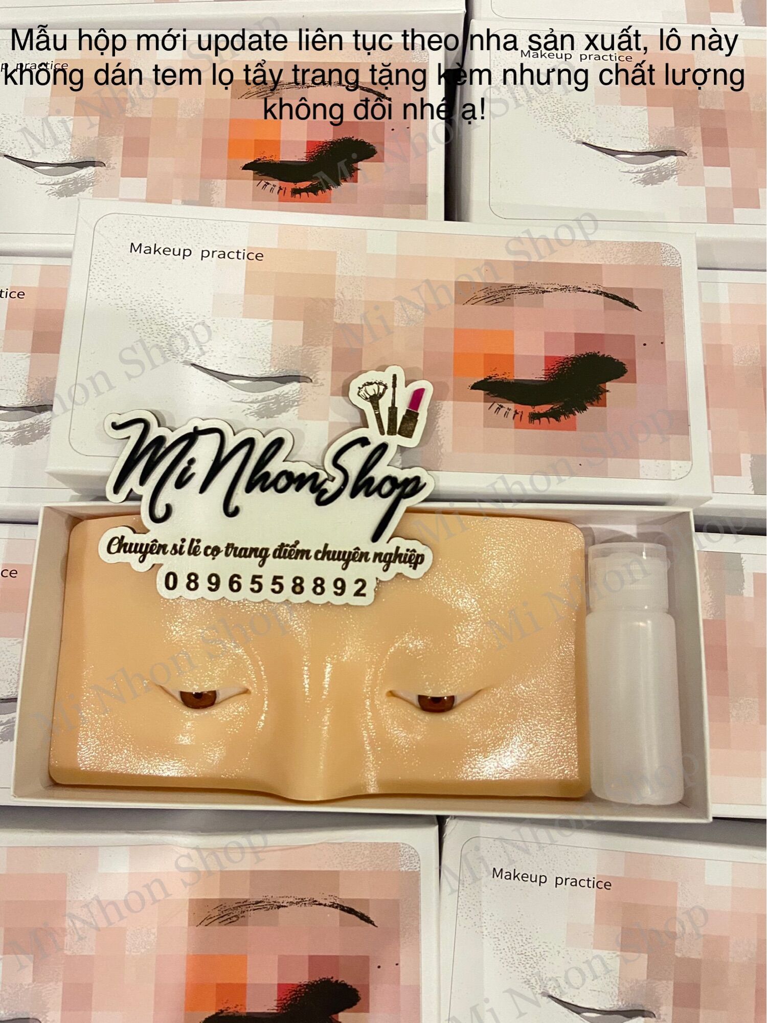 [MNS] Miếng giả da 3D luyện makeup, tập trang điểm mắt mày hàng có sẵn