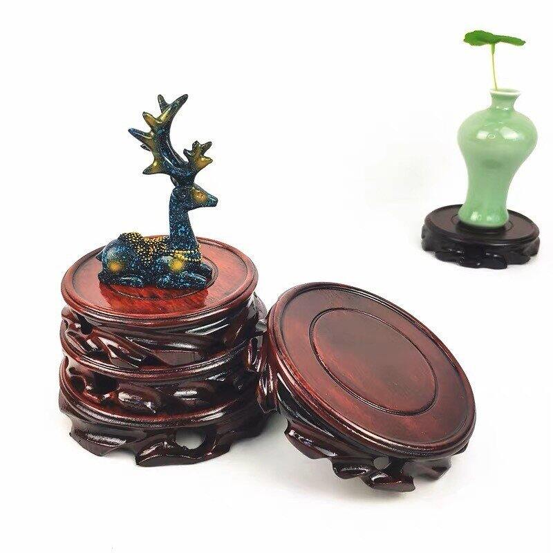 Đế gỗ, đôn gỗ gốc cây để chậu bonsai mini,tượng gốm, ấm trà,... vân trắng siêu đẹp