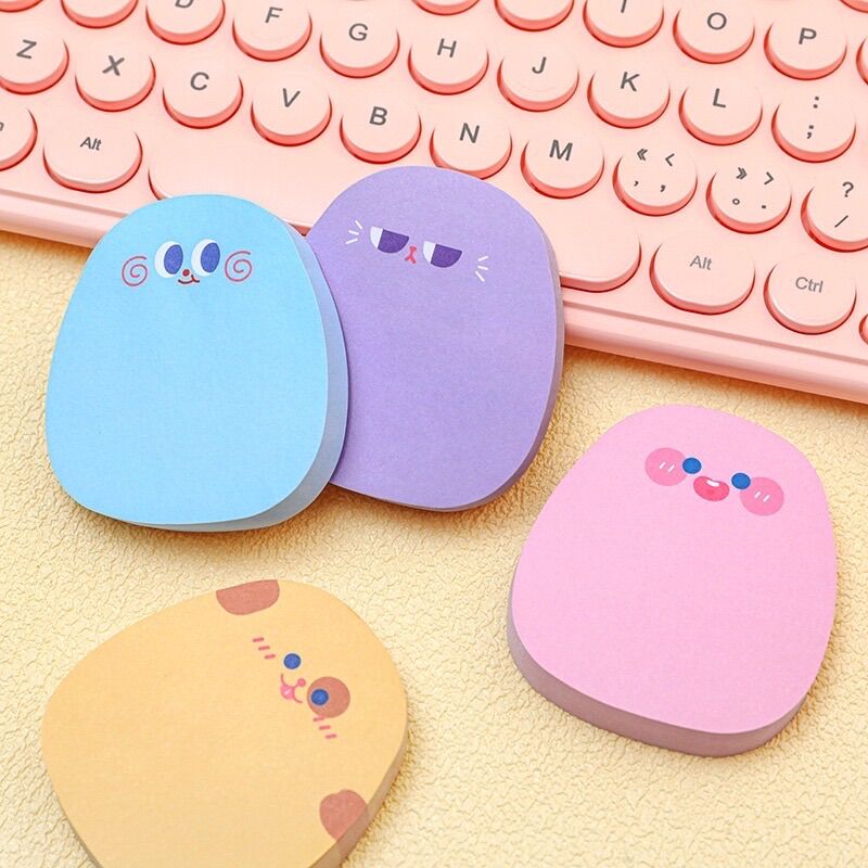 Tập giấy ghi chú 60 tờ hoạt hình biểu cảm cute