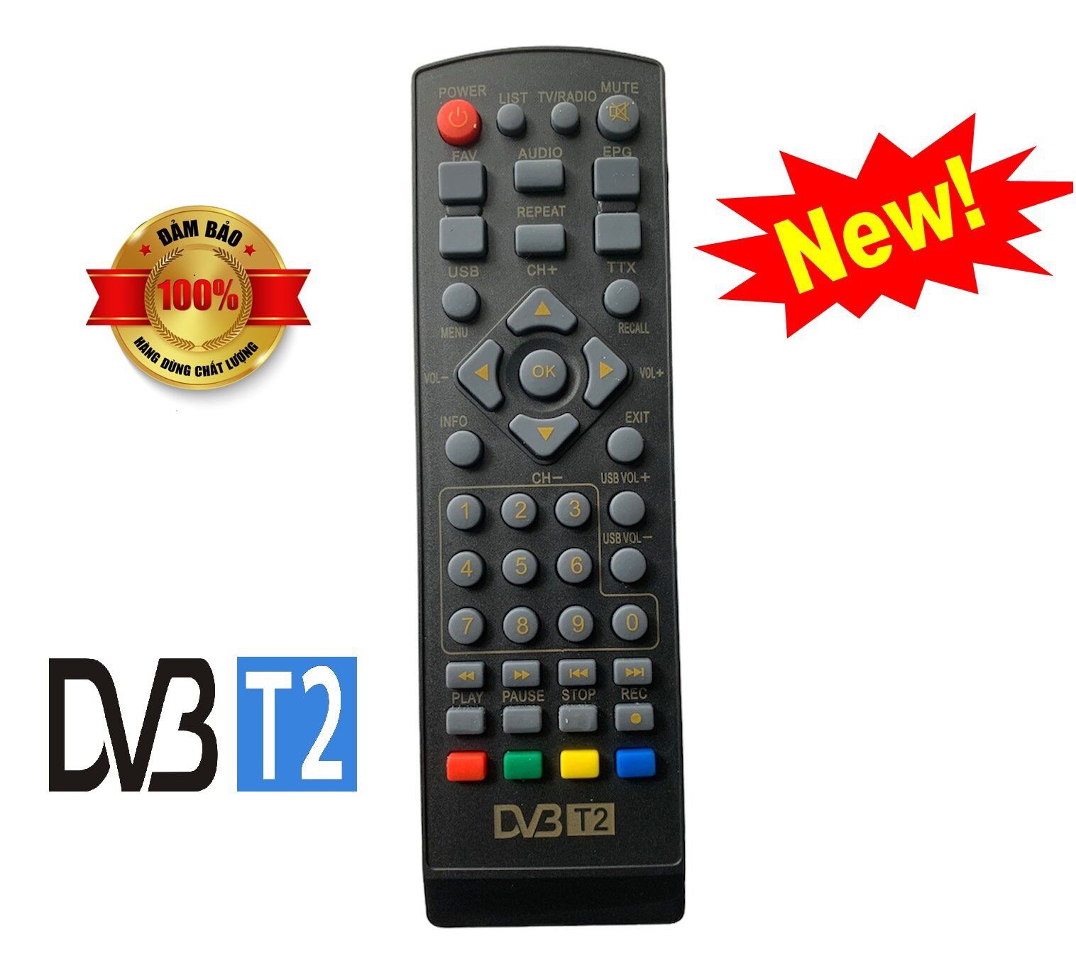 Điều khiển đầu thu kĩ thuật số DVB T2 - Hàng tốt