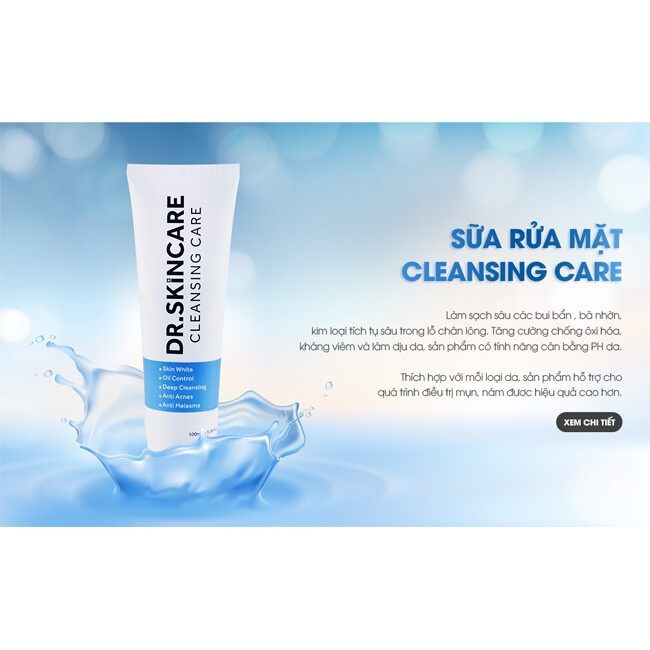 Sữa rửa mặt Dr.skincare