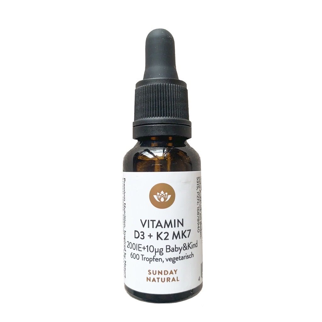 Vitamin d3 k2 mk7 200ie sunday natural, tăng chiều cao