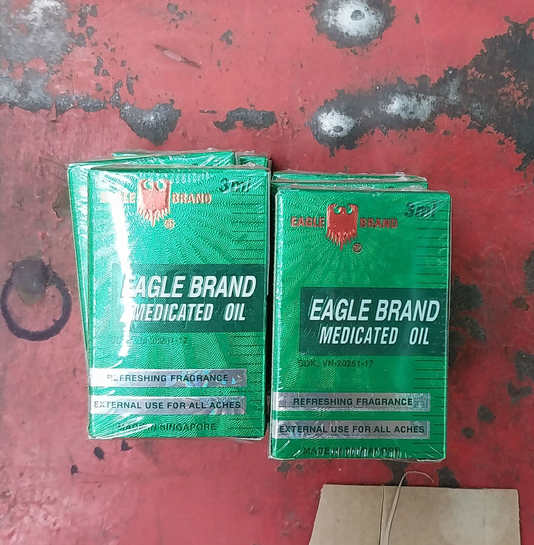 dầu gió xanh Singapore con ó Eagle Brand 3 ml