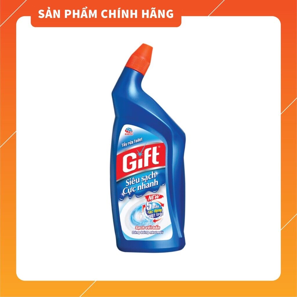 Nước tẩy Toilet Nhà tắm Nhà vệ sinh Gift Siêu Sạch 600ml