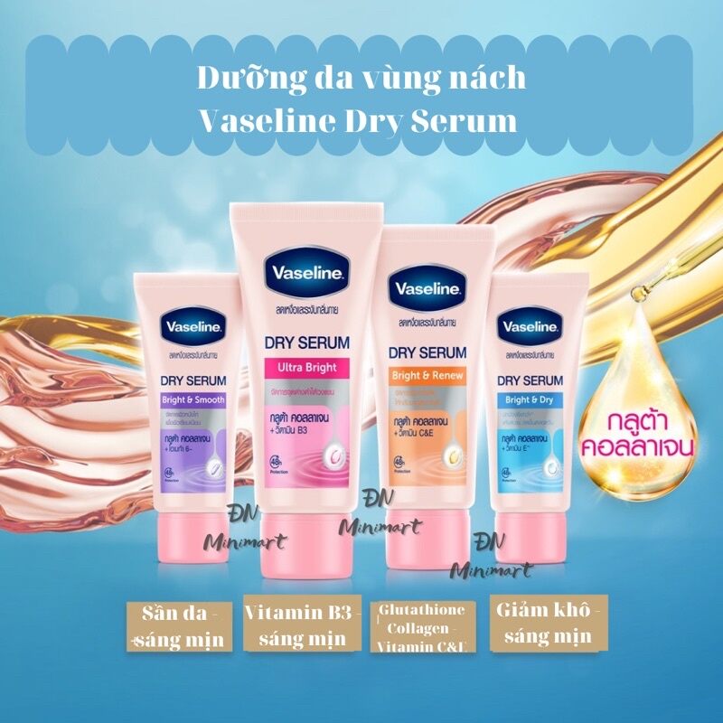 Kem Dưỡng Da Vùng Nách Vaseline Dry Serum Thái Lan 45ml