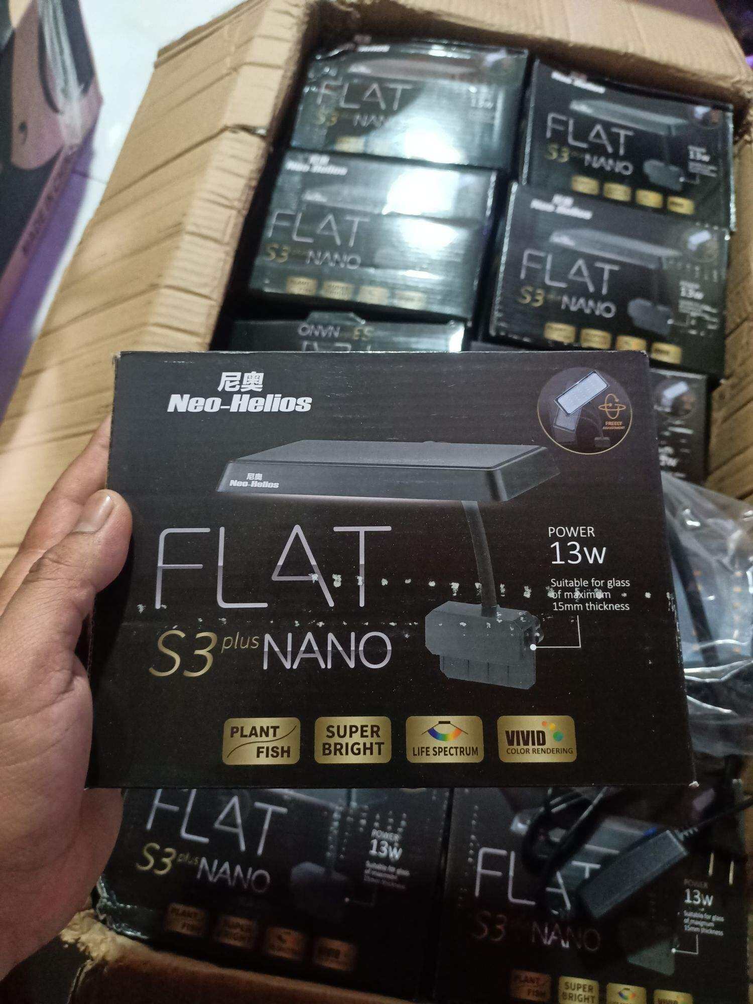 ĐÈN NEO FLAT S3 NANO ĐỎ CÁ KHÔNG ĐỎ NƯỚC , ĐÈN KẸP HỒ CÁ