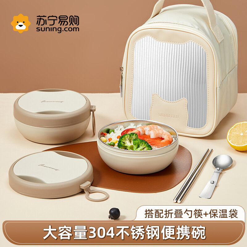 WORTHBUY | Portable Foldable Baby Feeding Set Stainless Steel Giá  172,000 Đồng*Miễn phí vận chuyển