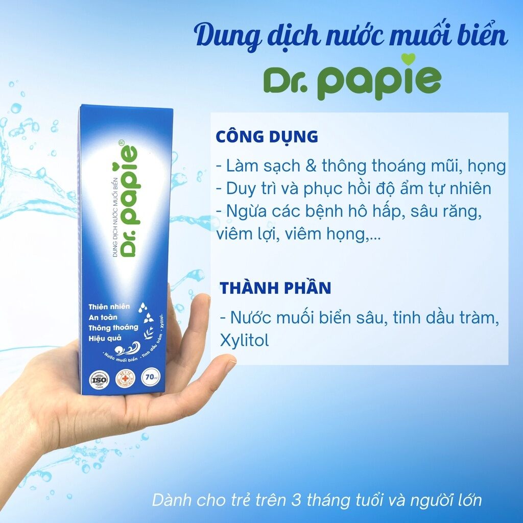 Gạc Rơ Lưỡi Tottee. Hộp 30 gói (tặng 1 chai xịt muối biển Dr.Papie)