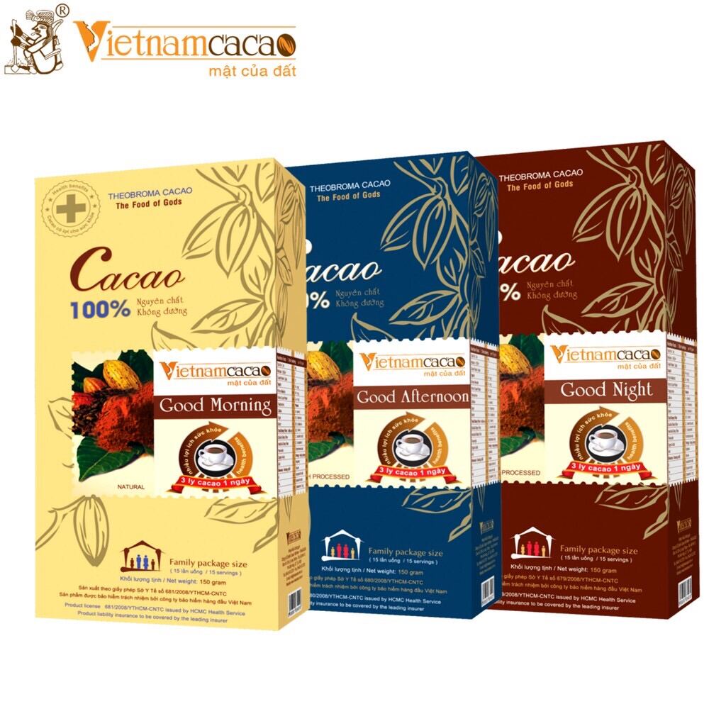 Bột cacao ca cao Vinacacao Good Morning Good Afternoon Good Evening