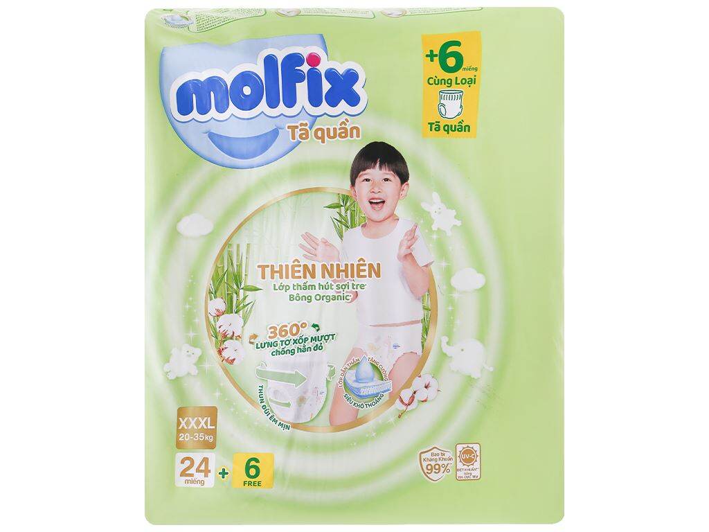 Tã quần molfix xxxl 24 .